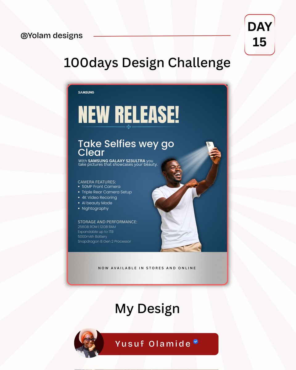 YOLAMdesigns's tweet image. Day 15 if #100daysdesignchallenge.

The image vs the design.

I aimed for something something simple, clean, and still functional — the kind that gets the job done without doing too much.

What emotion didtgis design give you at first glance?
#100daysdesignchallenge