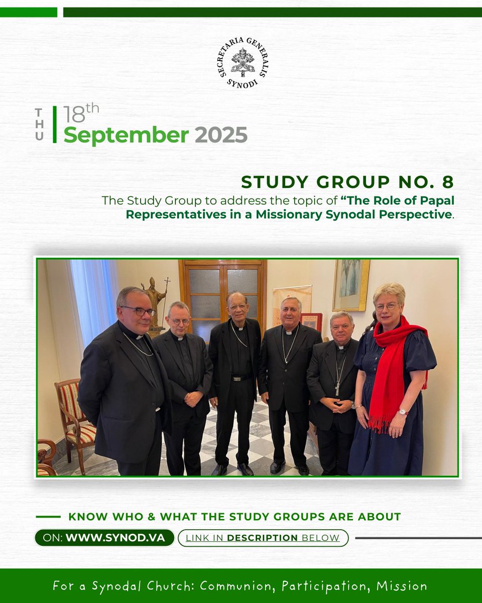 Synod_va's tweet image. This week, the General Secretariat of the #Synod hosted meetings of various #StudyGroups that are continuing their reflections with the aim of presenting the fruits of their reflection to #PopeLeoXIV by 31 Dec &apos;25. The reports will soon be available on synod.va