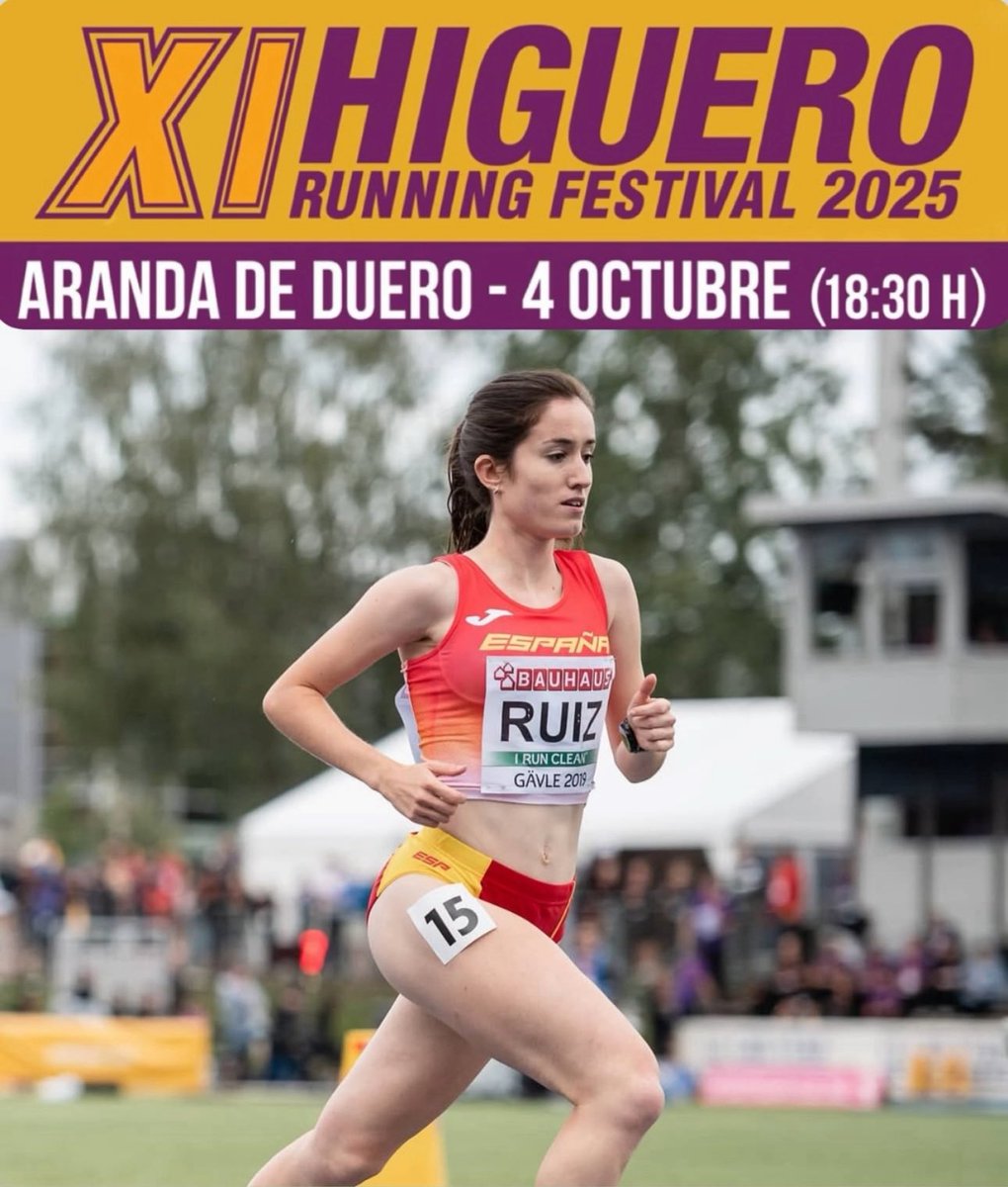 🏃‍♀️ La atleta burgalesa Cristina Ruiz, internacional y medallista nacional estará en el <a href="/HigueroRF2025/">HigueroRunningFestival2025</a> defendiendo el título que conquistó en 2024.
✨ Un lujo contar con ella.

Participa en la fiesta del running.
📥 Siguen las inscripciones abiertas en 
👉 higuerosport.com