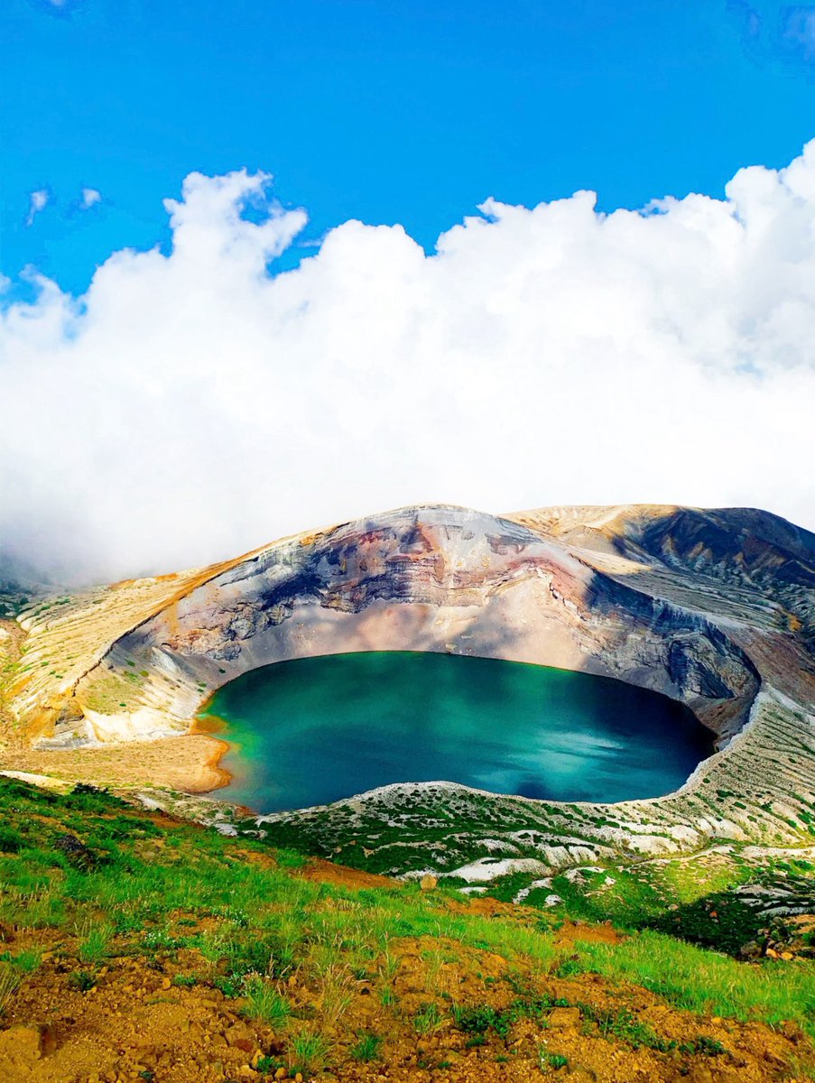 📍🇯🇵, 宮城県 刈田郡蔵王町  御釜
#旅行 #観光 #刈田岳