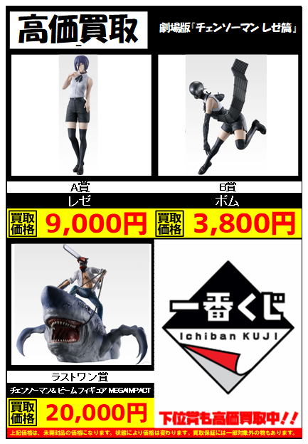 一番くじ ラストワン賞 チェンソーマン & ビーム フィギュア B賞 ボム