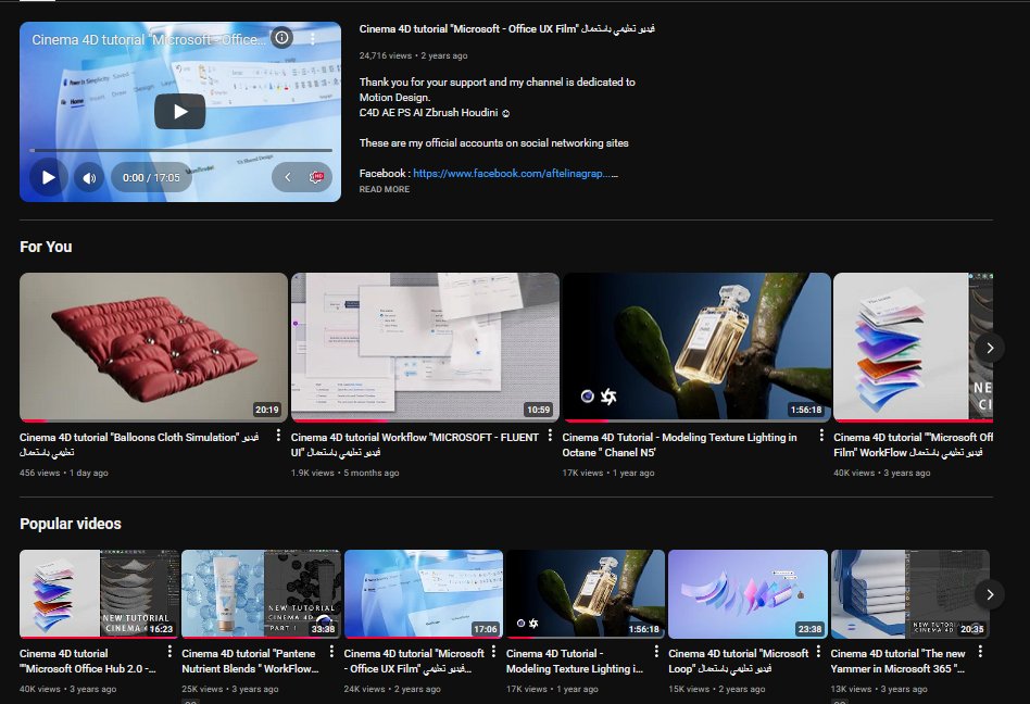 aftelinagraphic's tweet image. 🎬 Every week I share a Cinema 4D project file + tutorial to help you level up your 3D skills.

youtube.com/@AFtelinaGraph…

Follow for fresh tips &amp;amp; creative workflows!
#Cinema4D #3D #MotionDesign #CGI #Tutorials