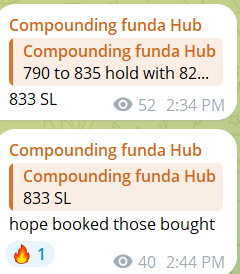 Compoundingfund's tweet photo. #vimtalab 
Profit booking also on time is important 

Booked at 833 by members , no fee free for all

https://t.co/iZcPdsTJdw https://t.co/ZsPFkqxbJP