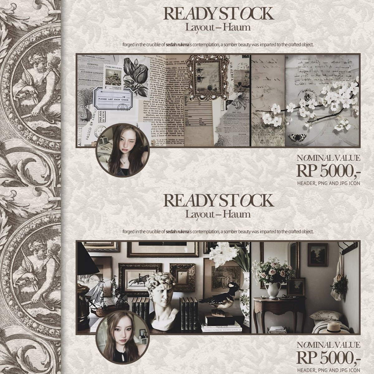 Help rt/repost? Thank you!

New drop layout - Haum KiiiKiiii, priced at RP 5,000,-/each includes png and jpg icon. Don’t hesitate to knock my DM if you’re interested.

#zonauang #zonajajan