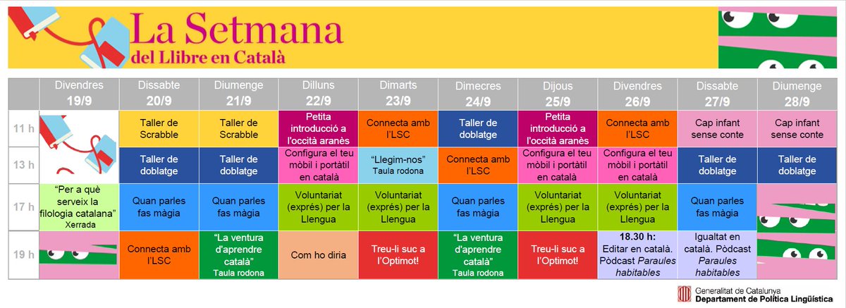 Quan parles, fas màgia! Vine a l’espectacle del mag Eduard Juanola per descobrir la importància de parlar català amb tothom i ajudar els aprenents a practicar-lo amb el <a href="/vxlcat/">Voluntariat per la llengua</a>.
🕔 Dies 20, 21, 24 i 27, a les 17 h, a la Carpa de la Llengua de <a href="/LaSetmana/">La Setmana</a>.
llengua.gencat.cat/ca/actualitat/…