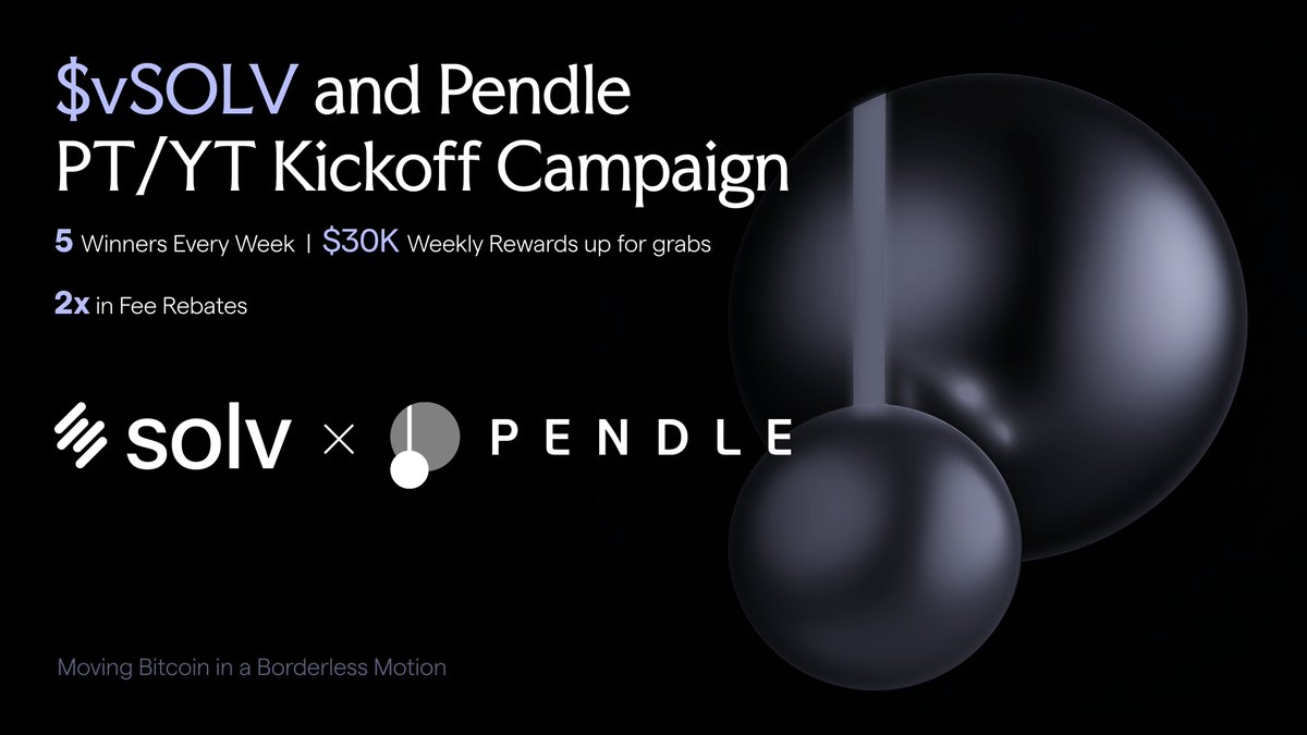 Kicking Off our $vSOLV Campaign with <a href="/pendle_fi/">Pendle</a>

We’re slashing trading costs &amp; rewarding the most active traders. Two programs, two ways to win big in $vSOLV.

Let’s break it down 👇