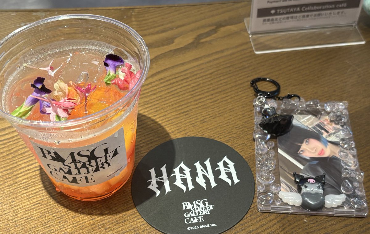 BMSG　コラボカフェ　HANA　ハナ　コースター　サイン入り BMSG GALLERY CAFE サイン入りコースター HANA BMSG コラボカフェ HANA