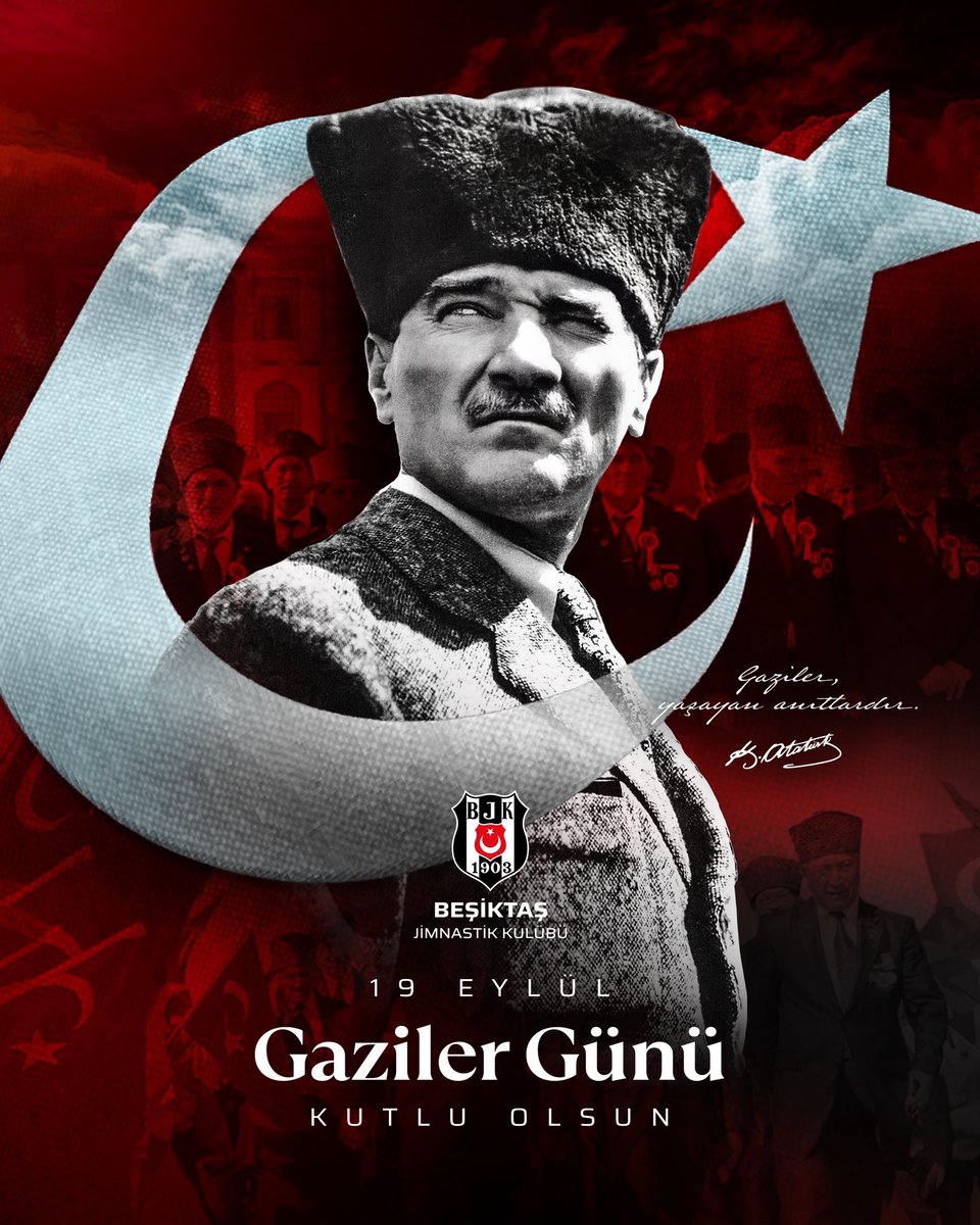 19 Eylül #GazilerGünü'nde başta Ulu Önderimiz Gazi Mustafa Kemal Atatürk olmak üzere, vatanı için hayatını ortaya koyan kahraman gazilerimize şükranlarımızı sunuyoruz.