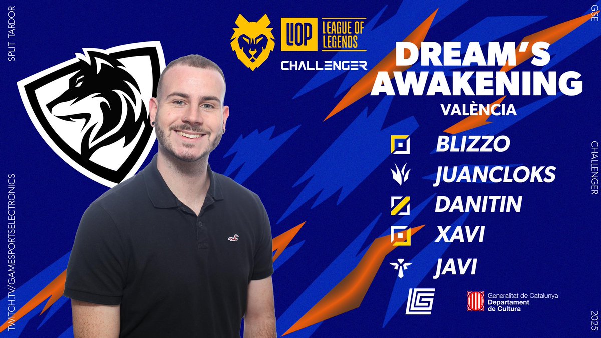 ✨ Amb la mateixa essència, cares conegudes però amb un canvi de representació, tornen a la Challenger un Split més amb ganes de deixar petjada.

Des de València, donem la benvinguda a <a href="/DreamAwakeningg/">Dream's Awakening</a> 

🌙 Seran capaços de convertir els somnis en realitat aquest Split Tardor