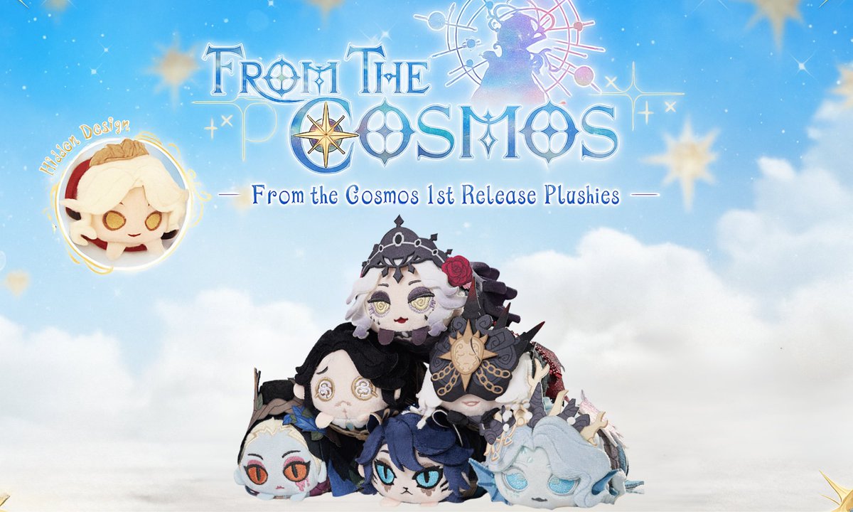 neteasestore's tweet image. 🚨NEW MERCH DROP 🚨 The Identity V From the Cosmos 1st Release Plushies are now available at our store!

👉SHOP: neteasestore.com
🌍✈ worldwide shipping supported

#IdentityV #IdentityVイラスト #第五人格 #제5인격