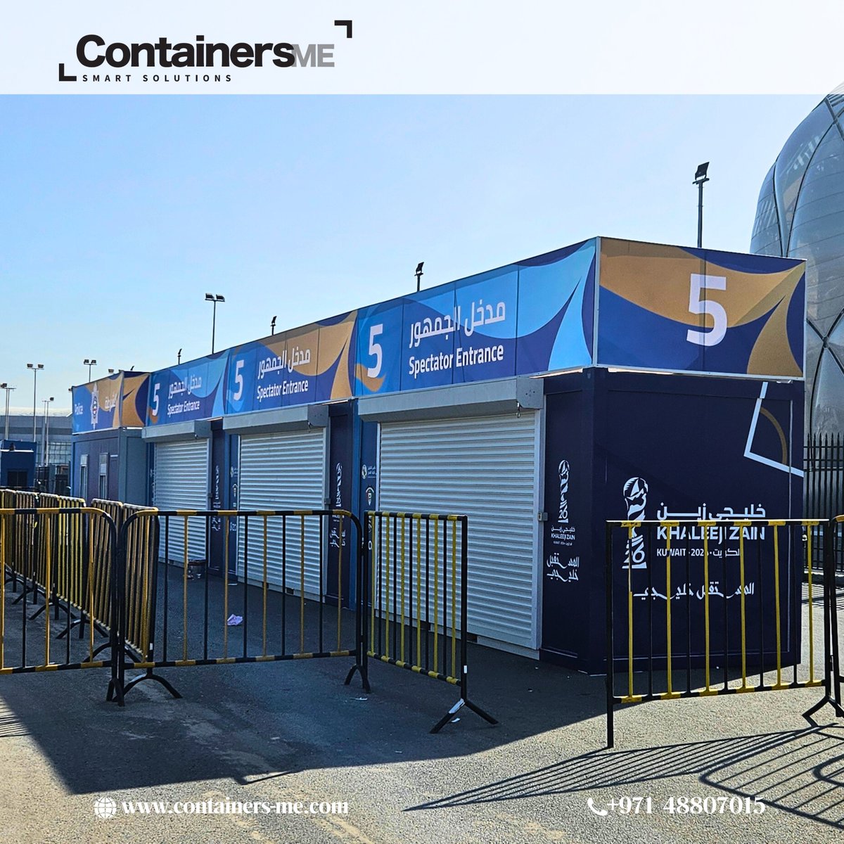 Containers_me's tweet image. Excited to share how our modular mobile containers were used to create an impressive spectator entrance at a major event like the Gulf Cup! 

Discover more:containers-me.com/projects

Let&apos;s create your ideal space today! 🚀

#modularcontainers #spectatorentrance #eventspace #gulfcup