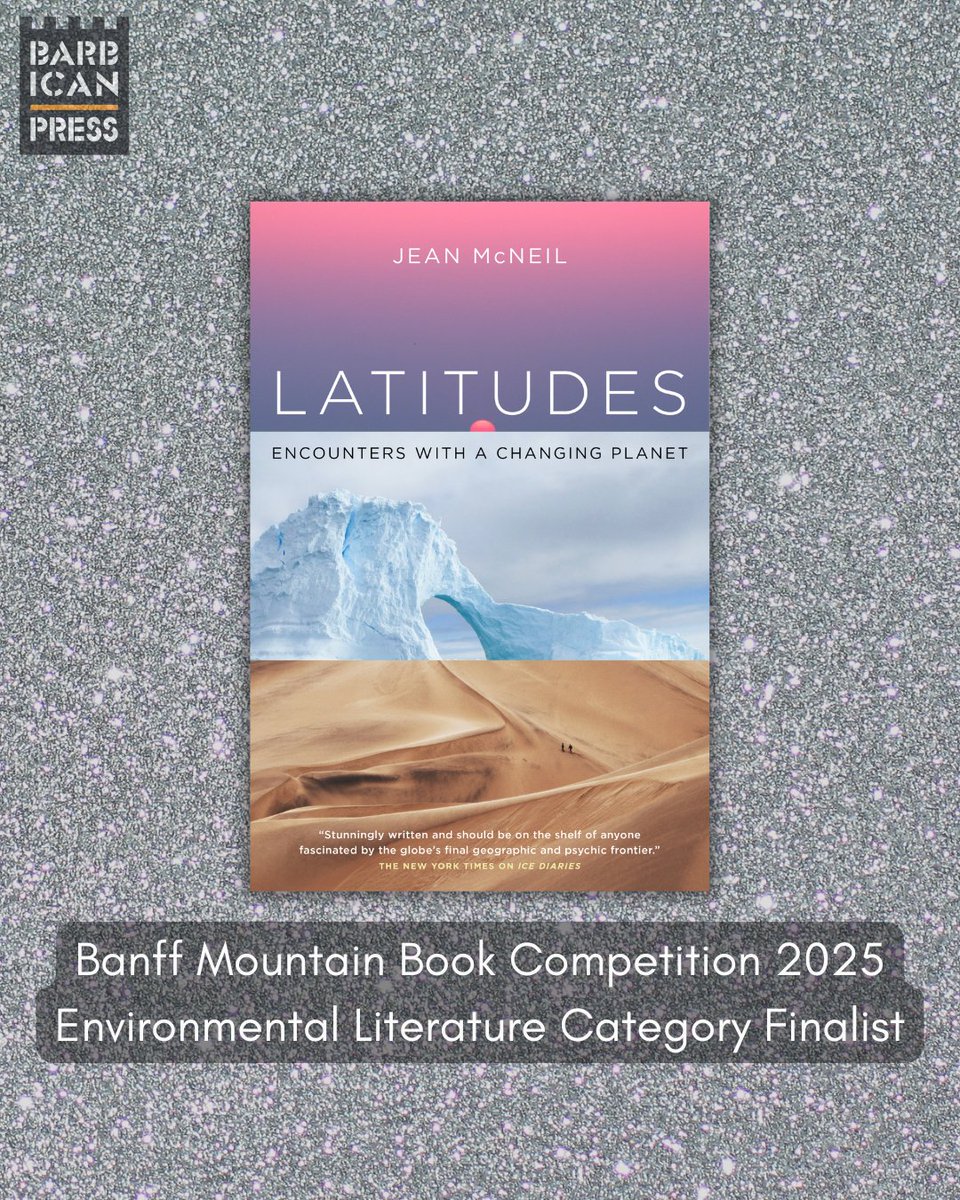 Huge congratulations to <a href="/jeanmcneilwrite/">Jean McNeil</a> for being selected as a finalist in the Environmental Literature category of the Banff Mountain Book Prize 2025! 🤩🥳

Big thanks to <a href="/BanffMtnFest/">Banff Mountain Film and Book Festival</a> for the honour! 🧡

#books
#bookprize
#environment
#landscape
#climate