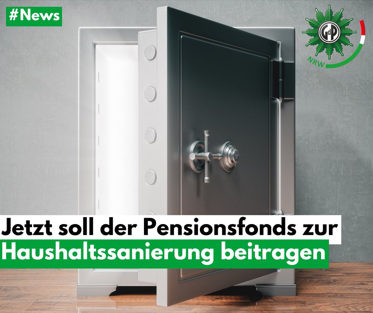 Die #Landesregierung ändert das #Pensionsfondsgesetz nach nur einem Jahr erneut. Den hierzu vorgelegten #Gesetzentwurf lehnt die #GdP ab. Hier geht es zu unserem #Statement: gdp-nrw.de
