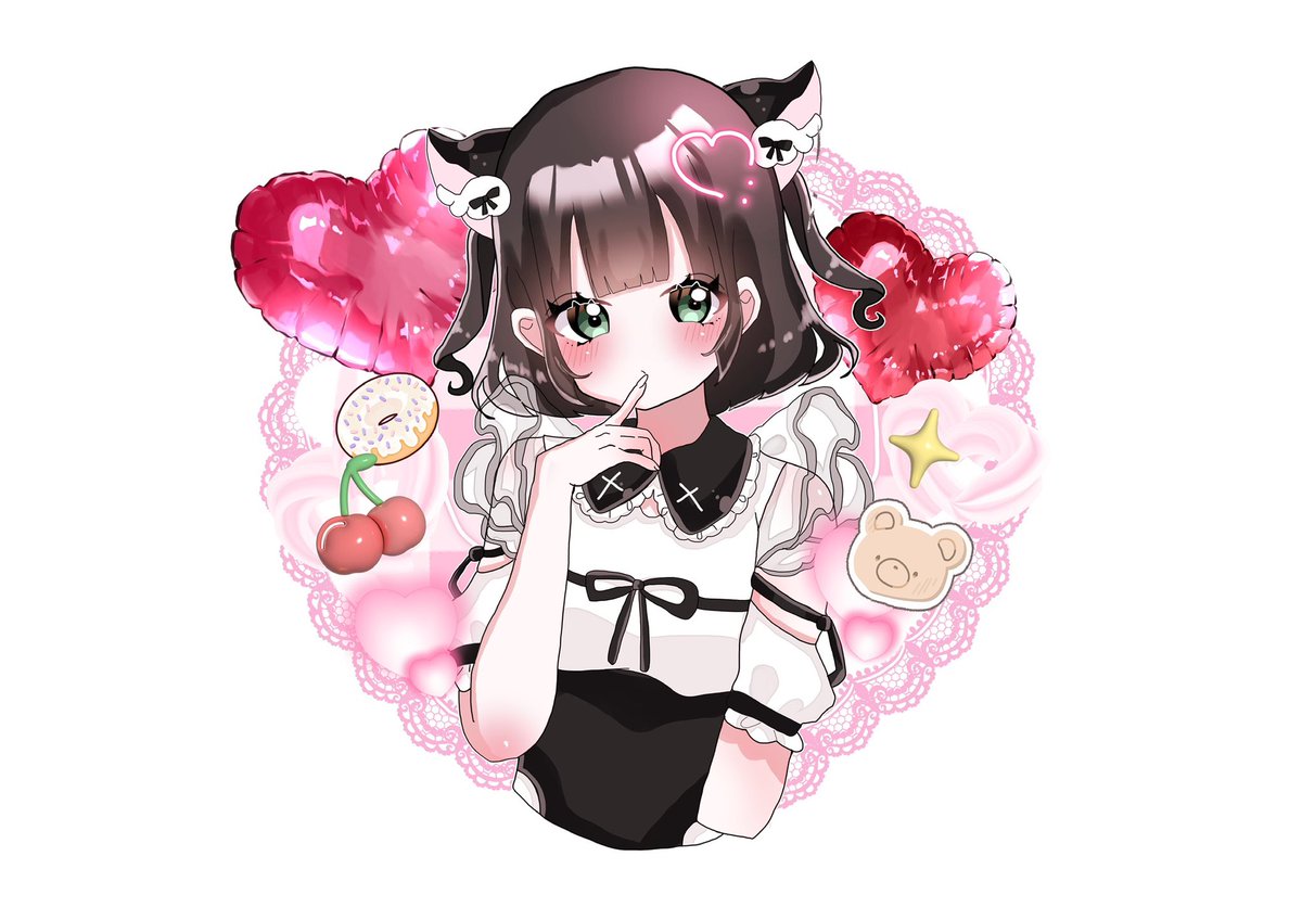 こんな感じでグッズにも使えるイラストお手伝いできます！！！！
コンカフェ嬢さん！！是非！！ご依頼ください！！！
 #イラスト依頼 #有償依頼 #コンカフェ嬢