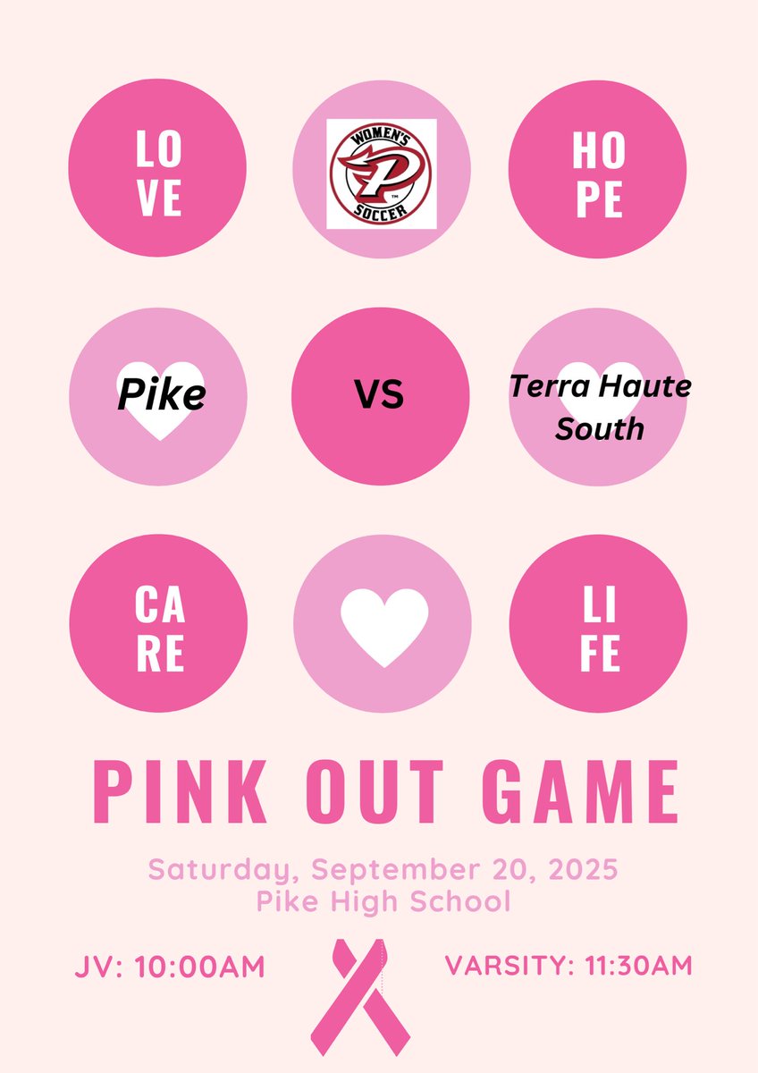 Come support the soccer teams and cancer awareness tomorrow Saturday, Sept. 20th!