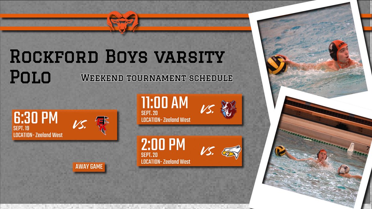 coach_peterman4's tweet photo. Weekend schedule for rockford varsity water polo. https://t.co/mJX7UiSpAw