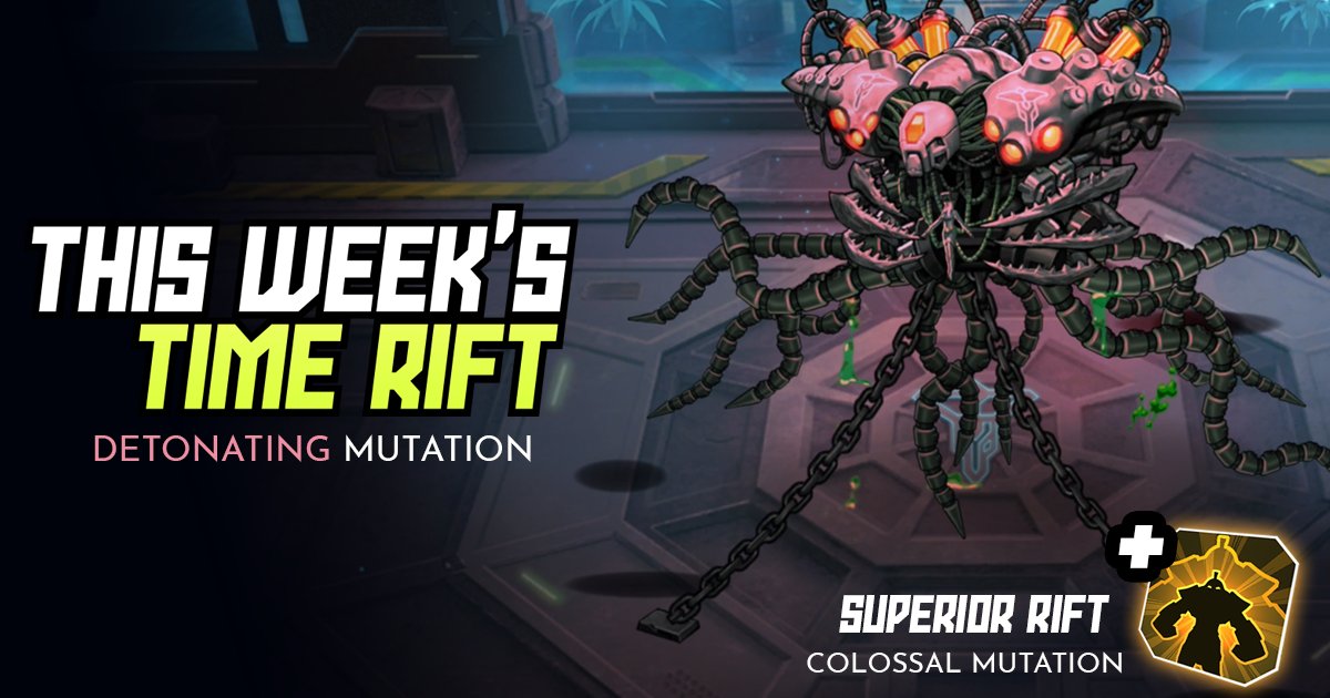 🤖 This week, a new challenge arises with the Time Rifts!
💥 This boss is a giant.. and about to explode!
➡️ Play Mutants: Genesis now: bit.ly/3xYqc4K