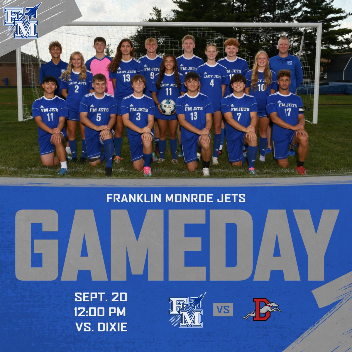 Good luck Jets ⚽️ taking on Dixie at home @ noon!

#GoJets
