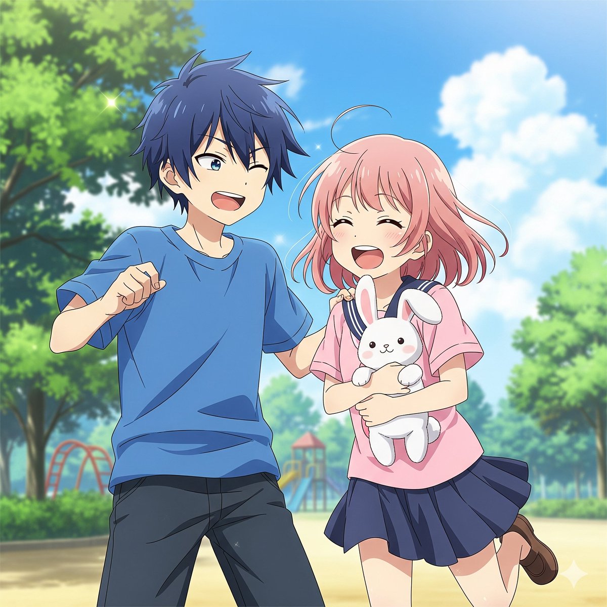 アニメ◆ブルーラッセン◆
ストーリー1. 幼馴染はライバル
​幼馴染のカイトとモモは、同じ絵画教室に通う仲。しかし、お互いを意識するあまり、いつも些細なことで張り合う　#幼馴染はライバル　#カイト　#もも　#ブルーラッセン　#アニメ　#フィクション　#いいねした人フォローする　#アニメ好き