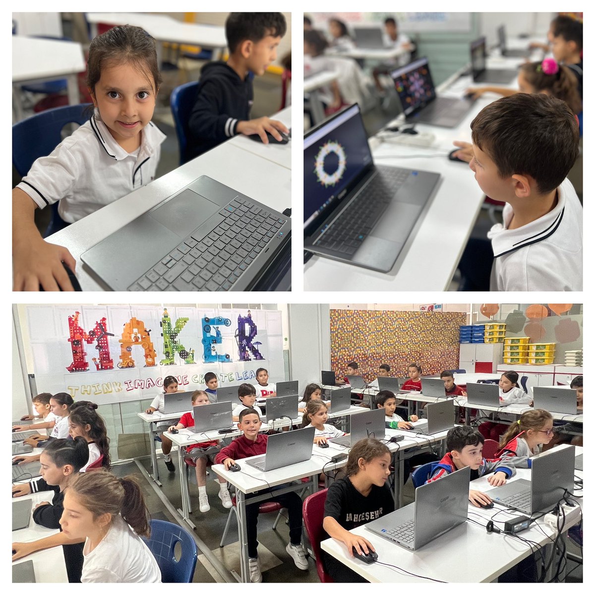 Bahcesehirum's tweet image. İlkokul öğrencilerimiz bu hafta robotik kodlama derslerinde yaş gruplarına uygun oyunlaştırılmış içeriklerimizle bilişim teknolojileri okuryazarı olmanın temel adımlarını attılar.
#codingBk