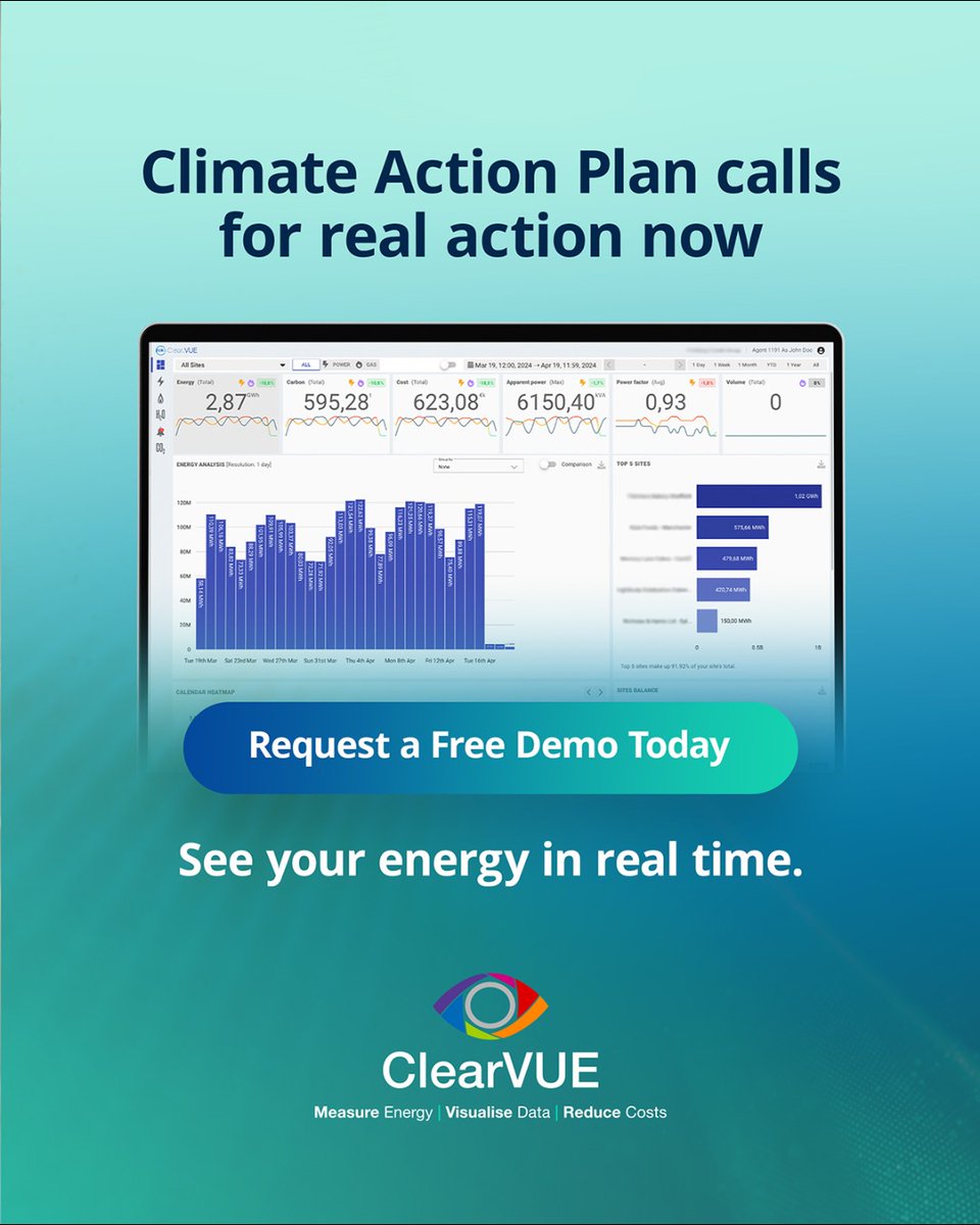 Clearvue_'s tweet image. Schools must have a Climate Action Plan, but many don’t know where to start.
We help schools turn goals into action with smart tech & expert insight.
📍 See our live demo at #EducationEstates, stand 304, 14-15 October.
#SustainabilityInEducation