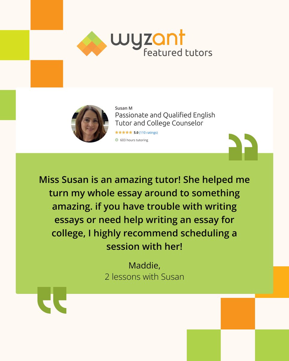 From fine-tuning that college essay to navigating the college application process, Susan's college counseling can help you take your next leap forward. Reach out today and schedule a session: bit.ly/4mvgluP