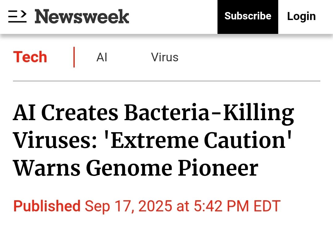 ai_for_success's tweet image. Stanford University and the Arc Institute used AI to design 302 viral genomes.
16 of them created functional bacteriophages that infected and killed E. coli.
- First generative design of complete genomes
- Trained on ~2M bacteriophages, targeting phiX174
- Potential use in drug…