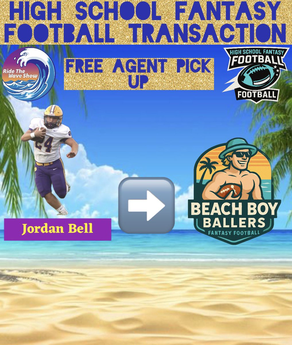 🏆🏈 Waiver Wire Pickups 🏈🏆

Here is a look at who got picked up last night on the waiver wire!

Waiver wire is open till 3 with final rosters being posted at 5 o’clock!

#ridethewaveshow #highschoolfootball🏈 #fantasyfootballnews #highschoolsports