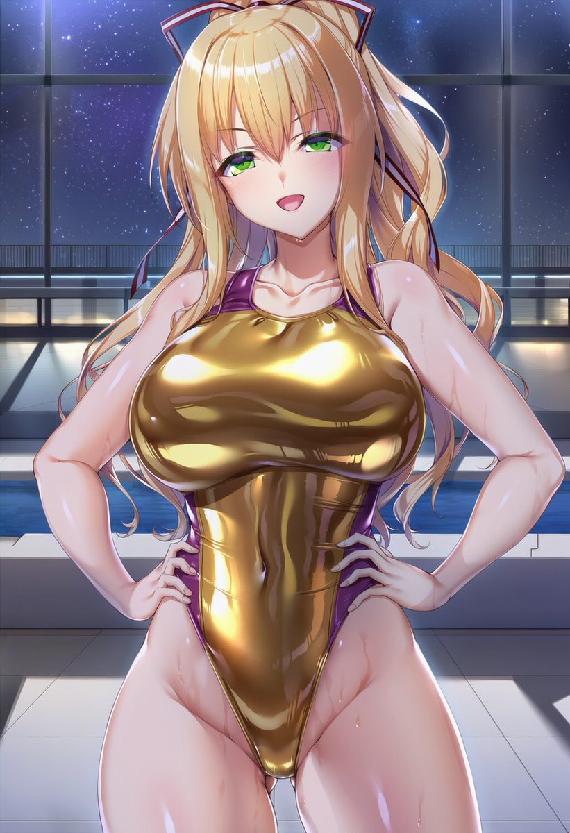 #AIスイスイ水泳部
#AIキラキラ金曜日
#金髪曜日 
間に合ったー！