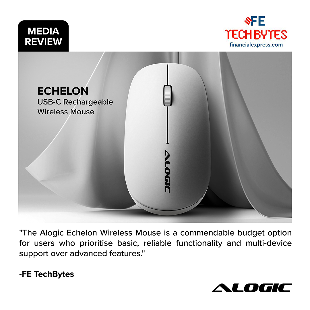 AlogicCorp's tweet image. Tech in Spotlight! ✨

Financial Express calls the ALOGIC Echelon Wireless Mouse a practical, no-frills companion — with versatile connectivity &amp;amp; multi-device pairing. 🖱️⚡

Read more 👉 bit.ly/4nvuyrw

#ALOGIC #EchelonMouse #WirelessMouse #WorkSetup #TechEssentials