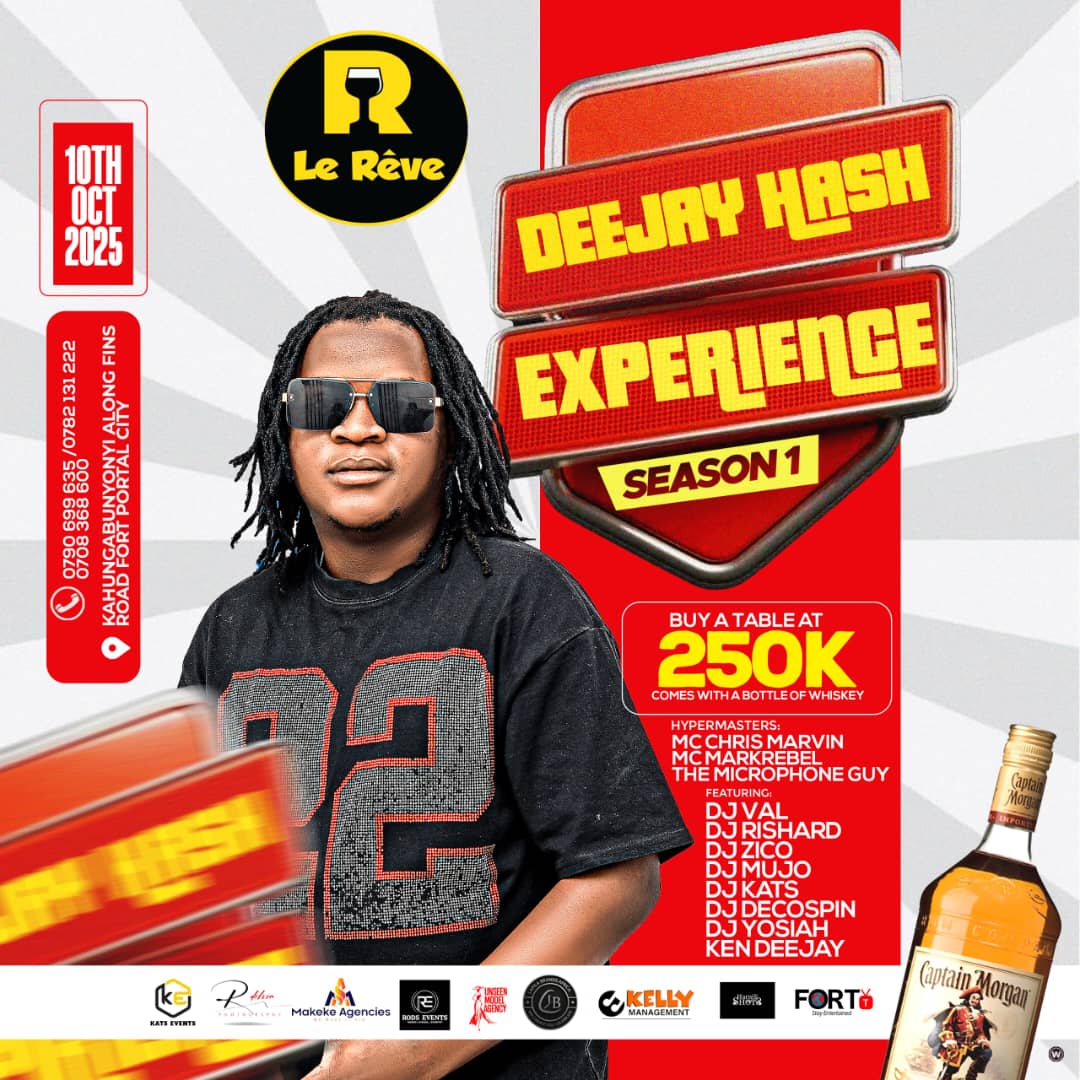 deejay_fetty's tweet image. Hey 😊 #Fort_Portal, another big party in the pipeline.
#The_Hash_Party
#Deejay_Hash_Experience
We shall be live at @Le_Reve 
10th October 2025.
Be there or be no where