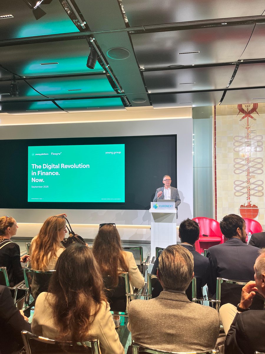An incredible event at the Italian Stock Exchange today, organized by us!

The title of our President Nicolas Bertrand's pitch perfectly sums up where we're headed: "The Digital Revolution in Finance. Now."

We don't know if you're ready. Stay tuned.