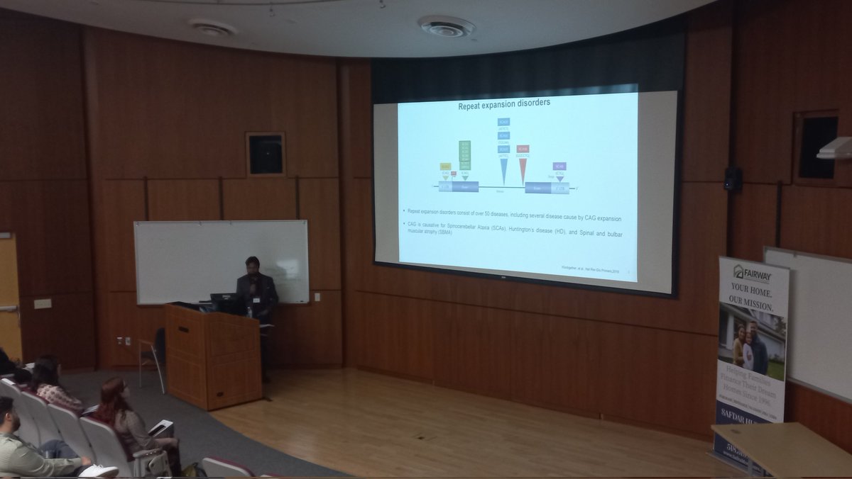 CapDistPostdocs's tweet image. Our first speaker of today is Dr. Ashif I Bhuiyan, he investigates nivel small molecules to target CAG repeat expansions in spinocerebellar ataxia