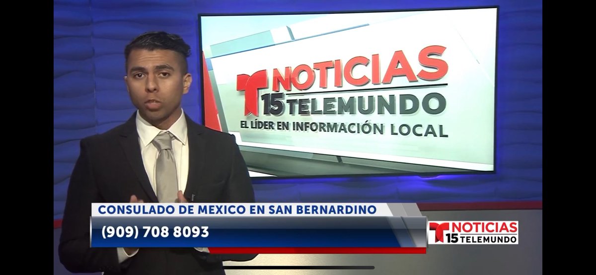 Muchas gracias a <a href="/Telemundo/">Telemundo</a> por apoyar a la comunidad mexicana en el Inland Empire en California, difundiendo el teléfono de emergencias del <a href="/consulmexsanbe/">Consulmex San Bernardino</a>
#DiplomaciaHumanista
