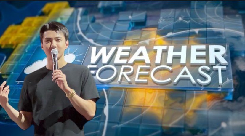 we will be getting weather reports from sehun now 🥺😭

WELCOME BACK SEHUN
#SEHUNiverseReturns
#여전히세훈이편 
#SEHUN #세훈