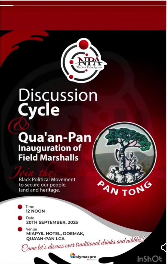 NewpathsAgenda's tweet photo. Join us tomorrow for an interactive discussion cycle and Qua'an-pan Inauguration of Field marshals...

#TheNewPathIsNow https://t.co/URwkzTgIN6
