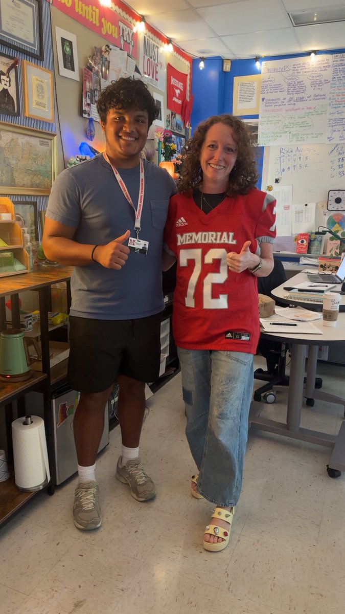 coachjacktv's tweet image. Always great to honor the great teachers we have here at Memorial High School!  #TheStandard