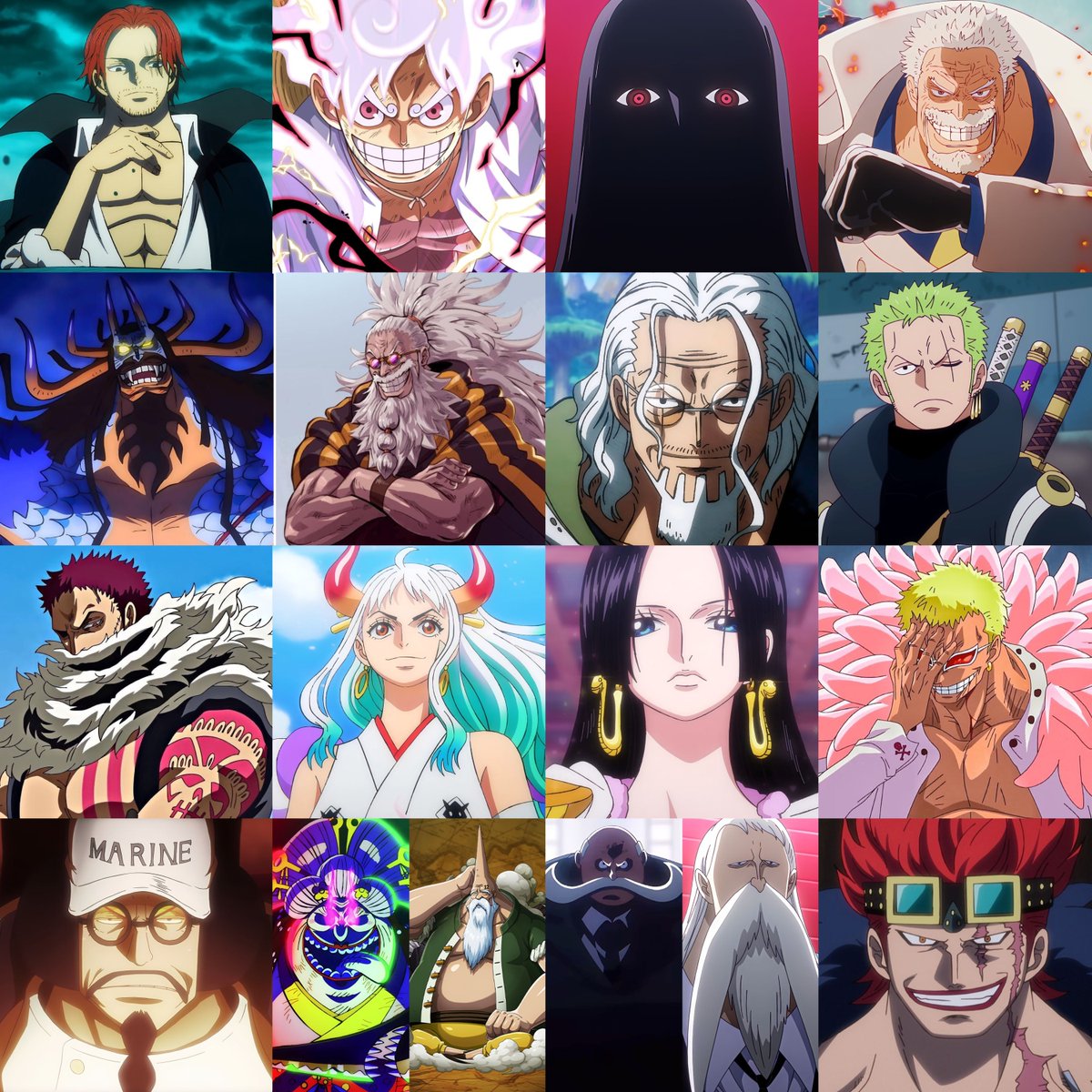 MugiwaraAman's tweet image. All confirmed (alive) Supreme King Haki Users in One Piece.