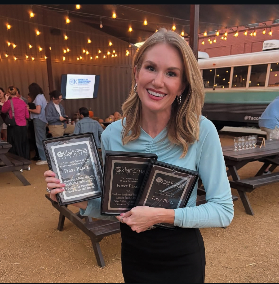 Proud of this one. Not only did <a href="/wsuares/">Wendy Suares📺</a> clean house on <a href="/OKSPJ/">SPJ Oklahoma</a> broadcast awards, she was the recipient of the 2025 Carter Bradley First Amendment Award. One of the organizations highest honors for making a significant contribution to free speech. Keep up the good work babe.