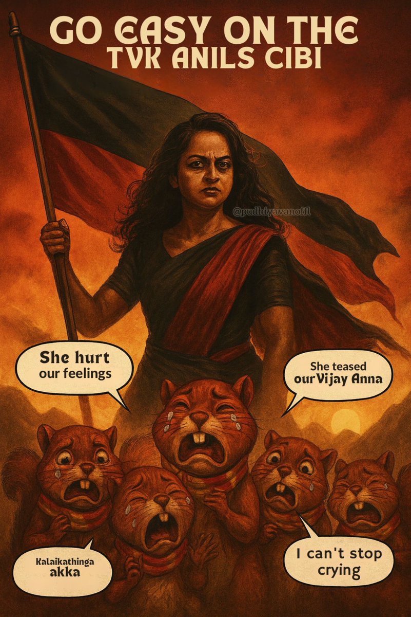 Pudhiyavanoffl's tweet photo. தோழர் நாஞ்சில் சிபி மீது தரக்குறைவான தாக்குதல்கள்

திமுக முப்பெரும் விழா நிறைவடைந்ததும், இருக்கைகளுக்கு எந்த சேதாரமும் ஏற்படாமல், அனைவரும் கண்ணியத்துடன் நடந்துகொண்டதை வெளிப்படுத்தும் வகையில் ஒரு வீடியோவை தோழர் நாஞ்சில் சிபி அவர்கள் பகிர்ந்திருந்தார். அதே போல், முன்னாள் முதலமைச்சரிடம் நடிகர் விஜய் கையைக் கட்டிக்கொண்டு திரைப்பட வெளியீட்டை கெஞ்சி கேட்டுக்கொள்வது போன்ற வீடியோவை, ஒத்த வகையில் நேற்று தோழர் நாஞ்சில் சிபி மற்றொரு வீடியோ பதிவிட்ட���ருந்தார்.

இந்த அரசியல் விமர்சன வீடியோவுக்கு பதிலாக, தவெக தொண்டர்கள் (குண்டர்கள்), மண்டல நிர்வாகிகள், மாநில நிர்வாகிகள் என அனைவரும் மிகவும் தரக்குறைவாக, அவமதிக்கும் வார்த்தைகளையும், பெண்களை இழிவு படுத்தும் வகையிலான ஆபாச படங்களையும் வெளியிட்டு தொடர்ந்து எழுதி வருவது கண்டிக்கத்தக்கது.

பெரியார், அம்பேத்கர், காமராஜர், வேலு நாச்சியார், அஞ்சலை அம்மாள் ஆகியோரை கொள்கை தலைவர்களாக ஏற்றுக்கொண்டதாக சொல்லிக்கொண்டே, விமர்சனங்களை கருத்தாக்கமாகச் சந்திக்காமல் பெண்களை இழிவு படுத்தும் இந்த ரசிகர் கும்பலின் செயல், அவர்கள் பேசி வரும் மதிப்புகளுக்கும் கொள்கைகளுக்கும் முரண்படுகிறது. இது விஜயின் பாசாங்குத்தனம் இரட்டை முகம் என்பதற்கான இன்னொரு எடுத்துக்காட்டு.

எவ்வளவு இழிவுபடுத்தினாலும், கொண்ட கொள்கை உறுதி கொண்டு திமுக இதை விட பல விமர்சனங்களை கடந்தும் தாங்கியும் வந்துள்ளது. ���ரசியல் கருத்து மோதல் என்பது இயல்பு. ஆனால் அதை ஆபாசத்திலும் தரக்குறைவிலும் தள்ளுவது சமூக அரசியலை அராஜகமாக்கும்.
