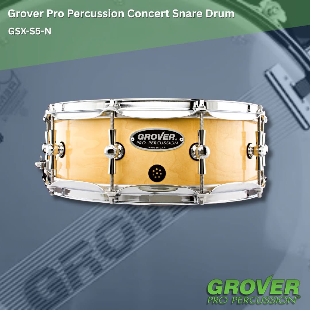 Drummers &amp; Percussionists, the GSX™ is here to elevate your ensemble!

Crafted for schools and performers who demand pro-level sound on a smart budget.

The GSX delivers exceptional projection and musical nuance without excessive adjustments.
 #GroverPro #SnareDrum #Percussion