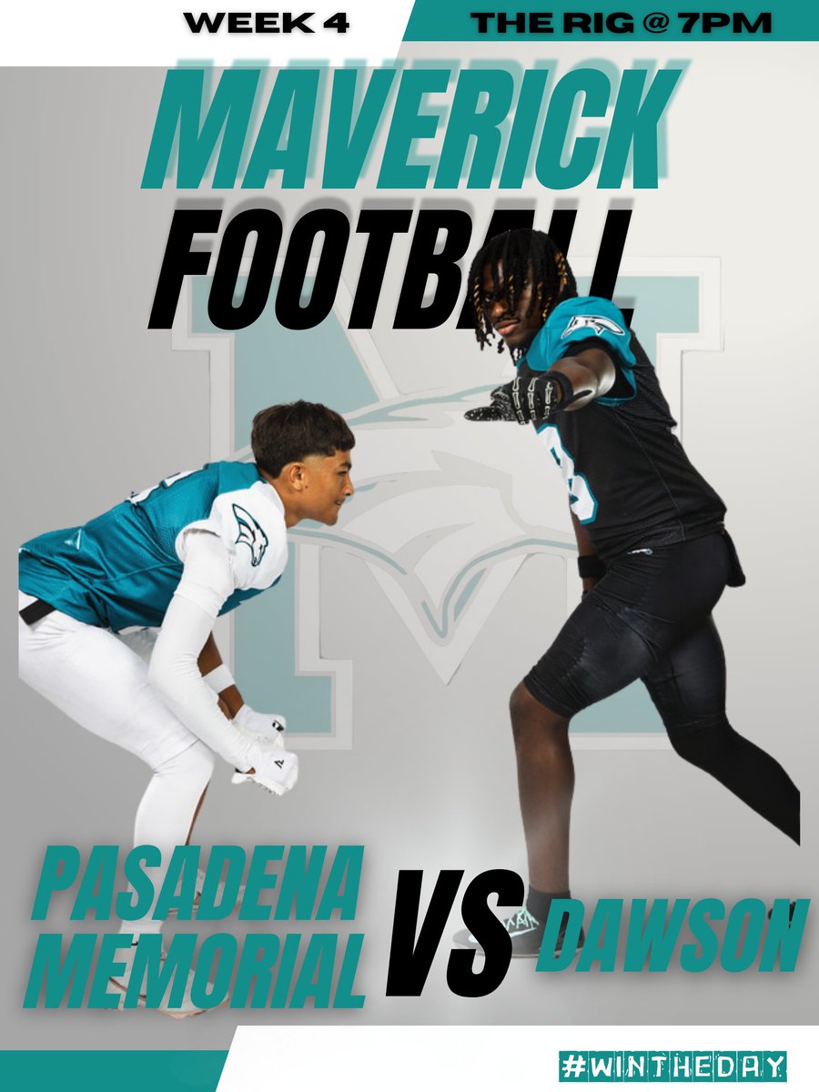 Week 4️⃣ | Lights on at The Rig 🌟
Mavericks vs Dawson | Kickoff 7PM
Let’s pack the stands and WIN THE DAY! 💪🐎
#MavNation #WinTheDay