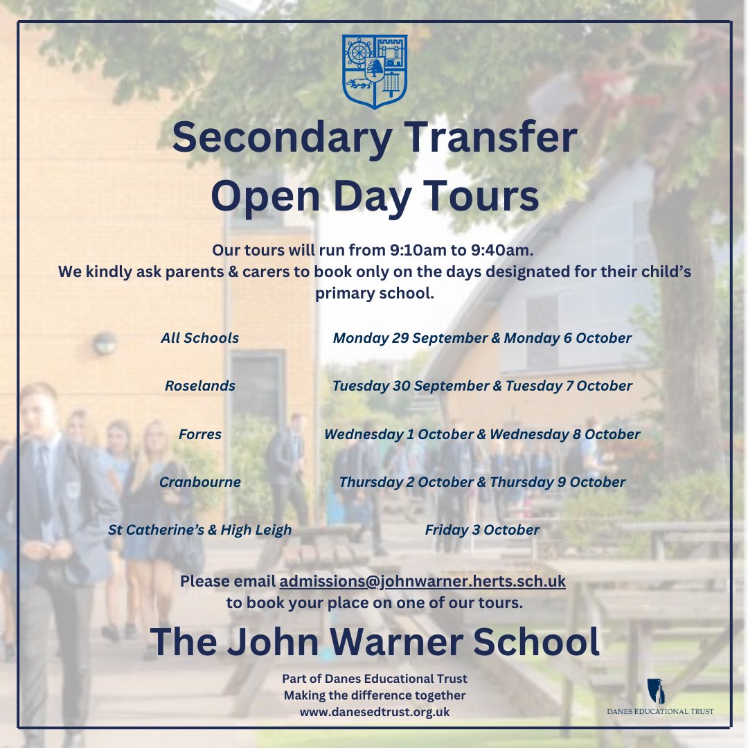 Come and see our school in action – book your tour today!