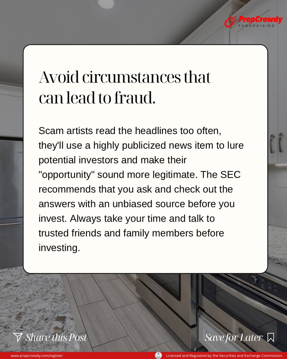 Crowdfunding has opened up exciting ways to invest 

But how do you know which deals are worth your money? 

We’ve broken down 3 simple tips to help you choose the right crowdfunding deal.

Swipe through below 👇

#propcrowdy #crowdfunding #realestate