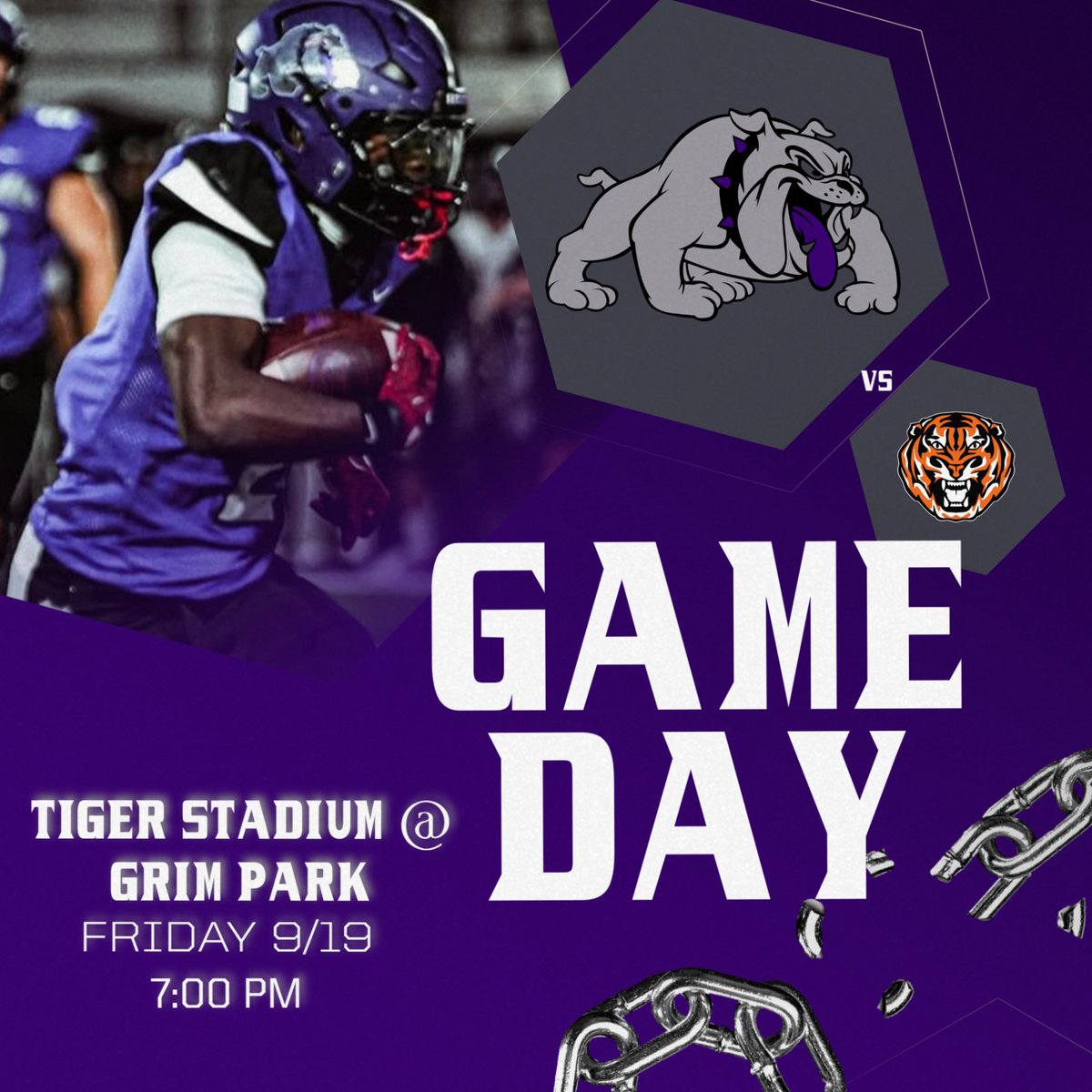 The Purple Dawgs hit the road for a business trip down to Texarkana to take on Texas High! If you can't make it out, make sure to support your Dawgs on the livestream! #FAM1LY #PurpleReign