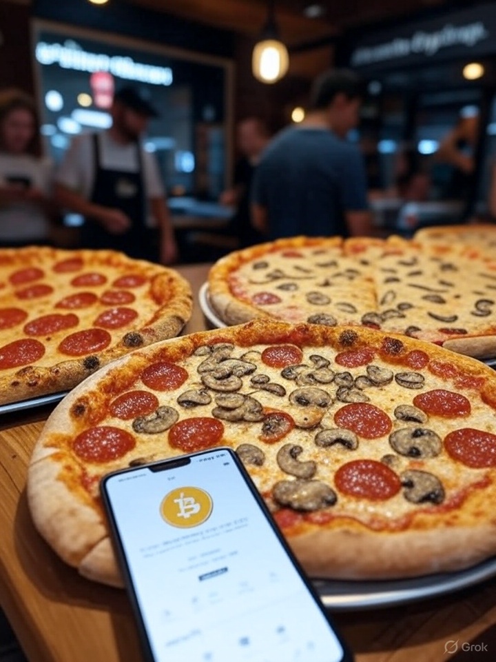 mrhomebiz's tweet image. The most expensive pizzas ever sold were paid for with Bitcoin. In 2010, a programmer bought two pizzas for 10,000 BTC. Today, that same amount would be worth hundreds of millions of dollars. #Bitcoin #PizzaDay #Crypto