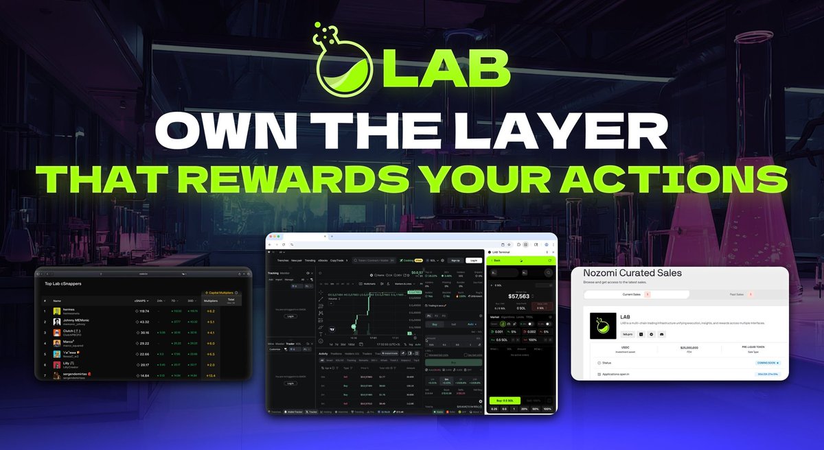 Most platforms extract value. <a href="/LABtrade_/">LAB</a> returns it
In just 6 weeks, LAB processed $450M+ in trades and generated $2M+ in revenue
And instead of sitting idle.that revenue flows back to the community and
Staking rewards
Multi level referral
Buyback and burn mechanism
<a href="/cookiedotfun/">Cookie DAO 🍪</a>