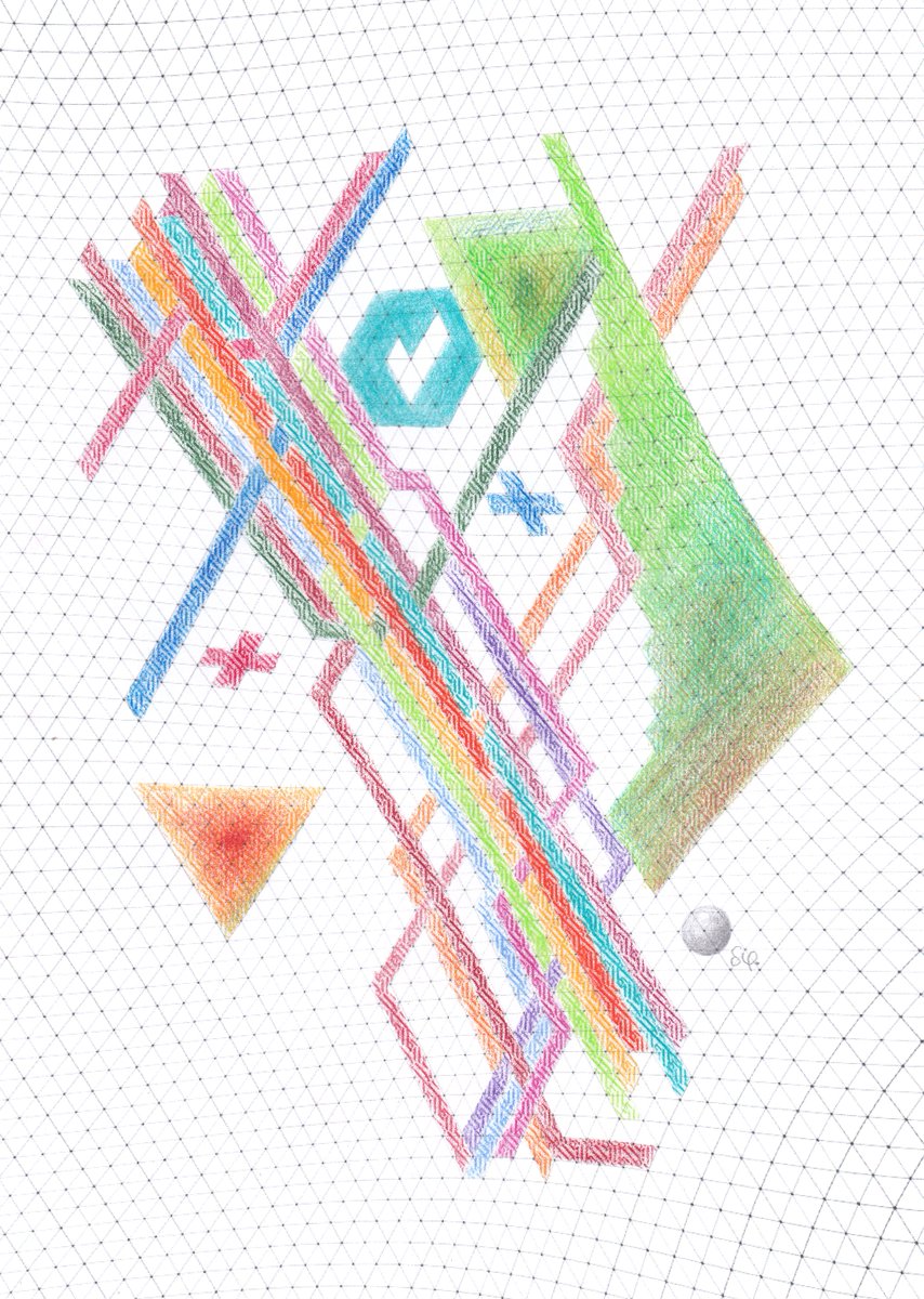 deeperflows's tweet image. #pencil #drawing #isometric #polychromos @FaberCastell