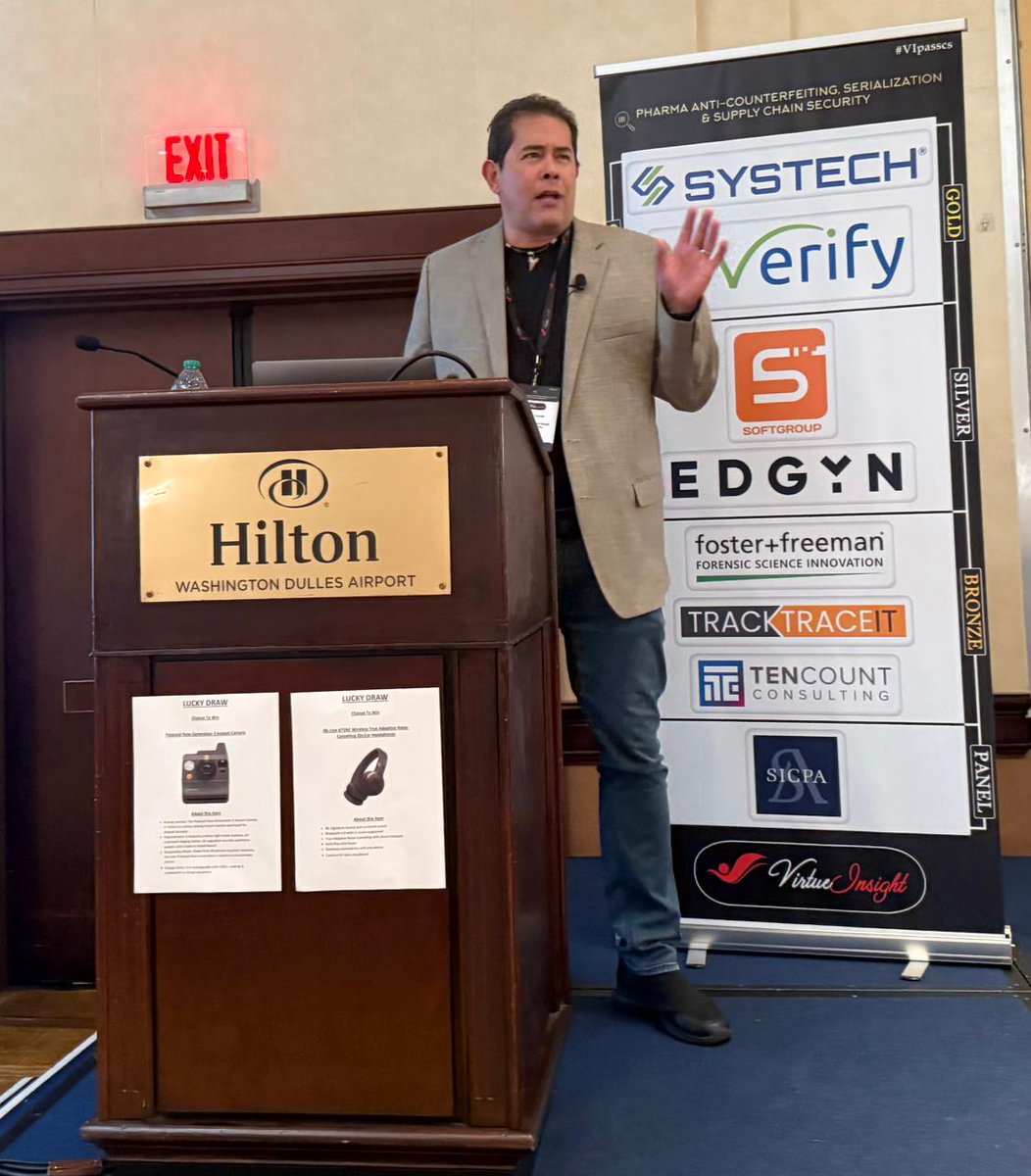 virtue_insight's tweet image. STEPHEN FRAMIL, Corporate Global Head of Accessibility, Merck & Co., Inc had give solo presentation on "Digital Accessibility in Pharma Serialization &
Supply Chain" at #Pharma #AntiCounterfeiting, #Serialization & #SupplyChain Security 2025! tinyurl.com/y6dwb6x6
🎉 For our…