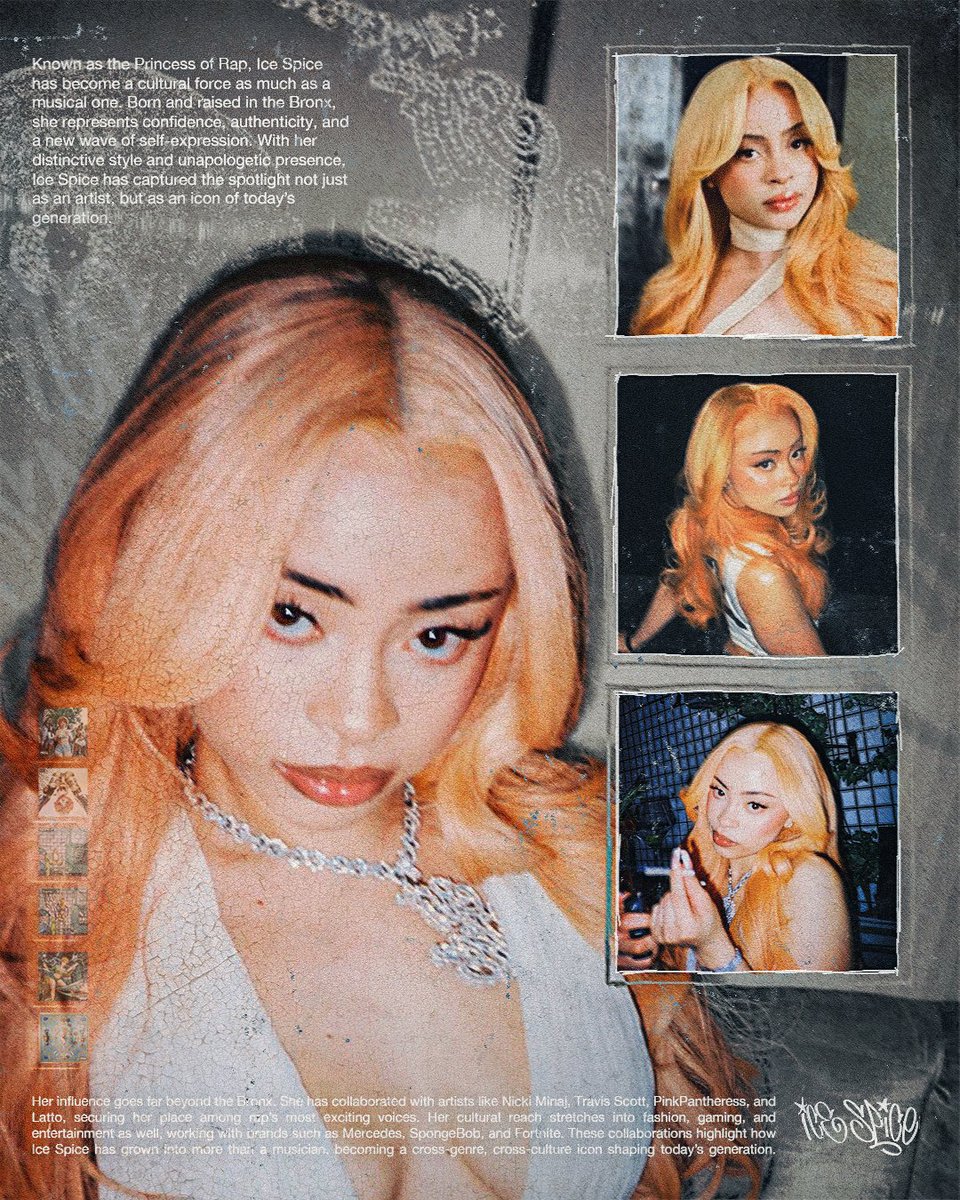 ice spice mixed media